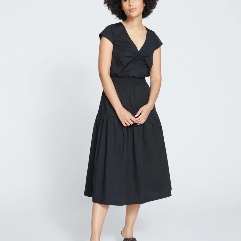 Universal Standard Ambroeus Smocked poplin dress